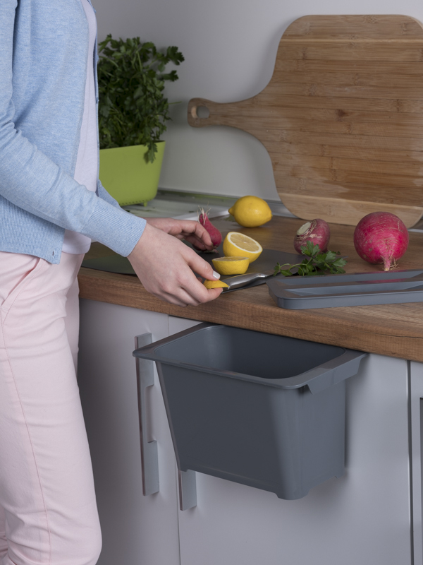 Контейнер для мусора на дверцу Eta 5 Anthracite NAVAKO 10058 - Вид №4