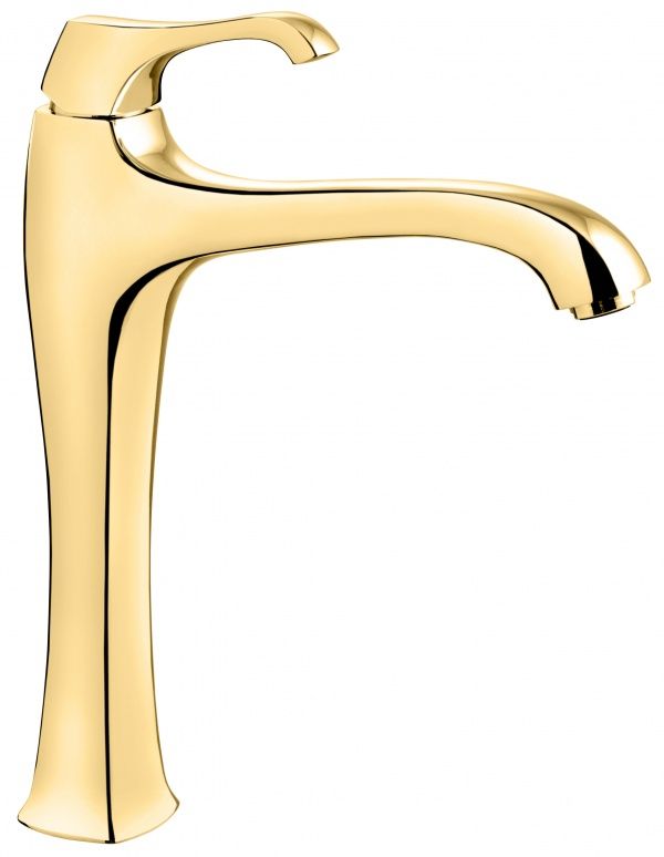76006OR Высокий смеситель Ares с донным клапаном для раковины, цвет золото EMMEVI