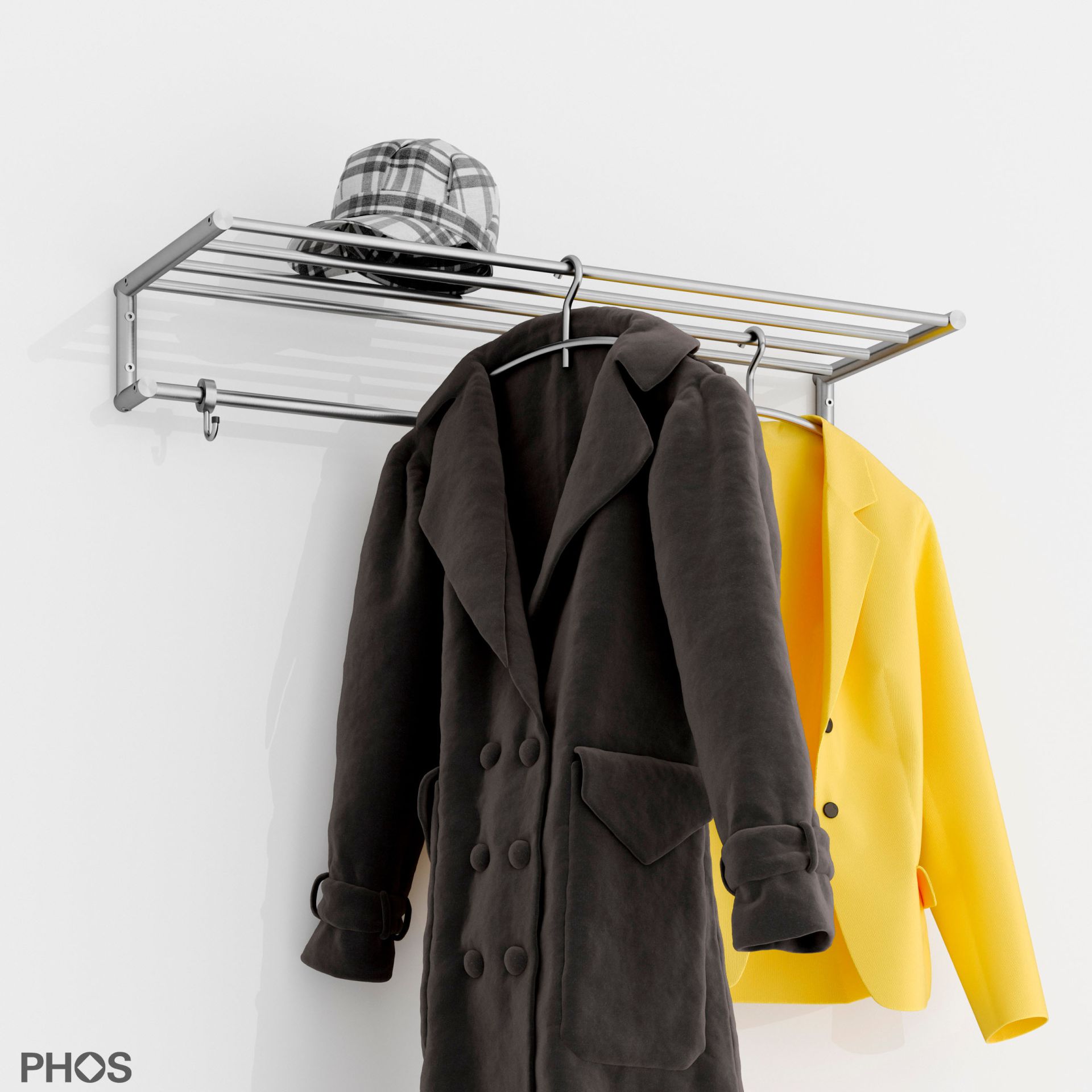 G18-800 Навесной шкаф g18 с 5 платяными штангами - ширина 80 см PHOS  - Вид №1