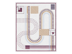 Прямоугольный ковер ручной работы