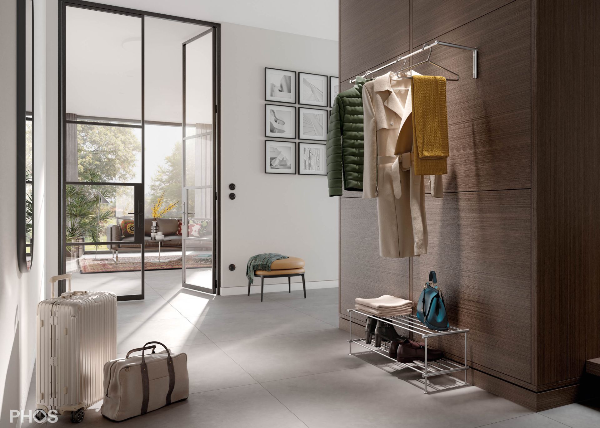 G13-600 Навесной шкаф g13 с платяной штангой - ширина 60 см PHOS  - Вид №1