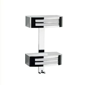 Novellini. Двойная настенная прямоугольная хромированная мыльница ACCESSORIES