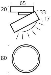 Top Light Светодиодный потолочный светильник прямого света Puk one, plus & turn sun-id-1439812 - Вид №10