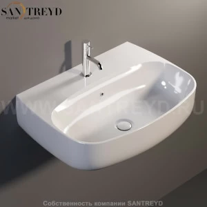 534101 Подвесная раковина настенная овальная Kerasan Nolita белая