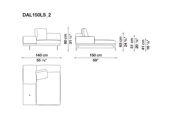 3-местный тканевый диван с полуостровом B&B Italia док ARCH-00061121 - Вид №150
