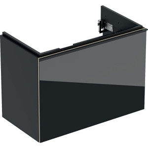 500.615.JK.2 Шкафчик для раковины Geberit Acanto, с одним выдвижным ящиком и одним внутренним выдвижным ящиком, с укороченным вылетом, с сифоном Geberit