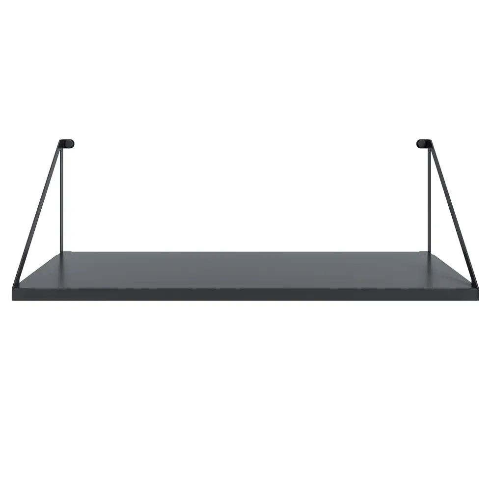 Настенная полка Бостон 60x20 см сталь цвет черный 89453709 STLM-2177267 Santreyd  - Вид №1