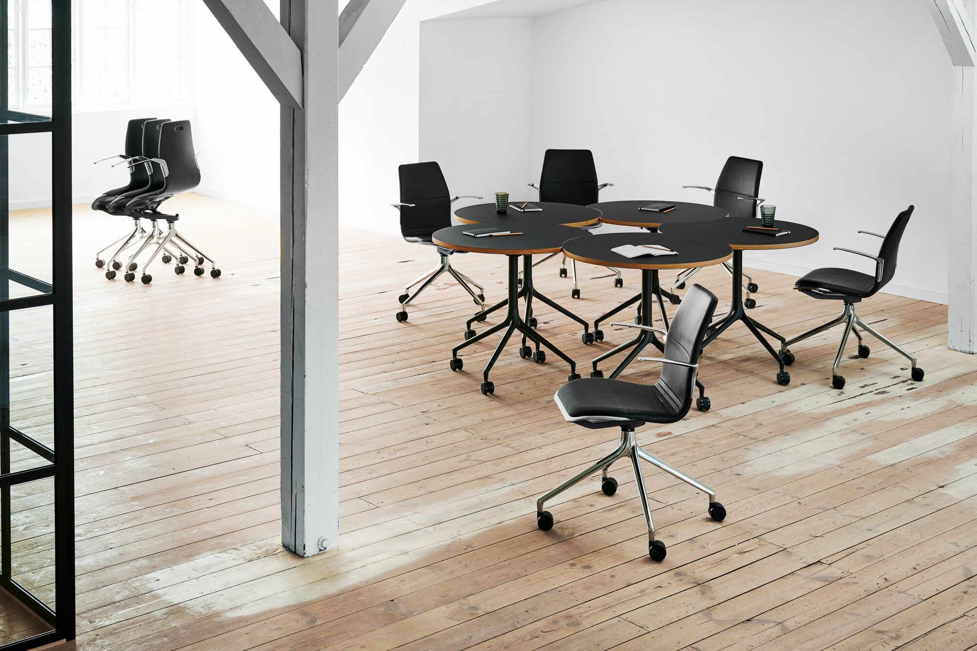 Круглый стол с деревянным откидным верхом Howe AS series ARCH-00098336 - Вид №12