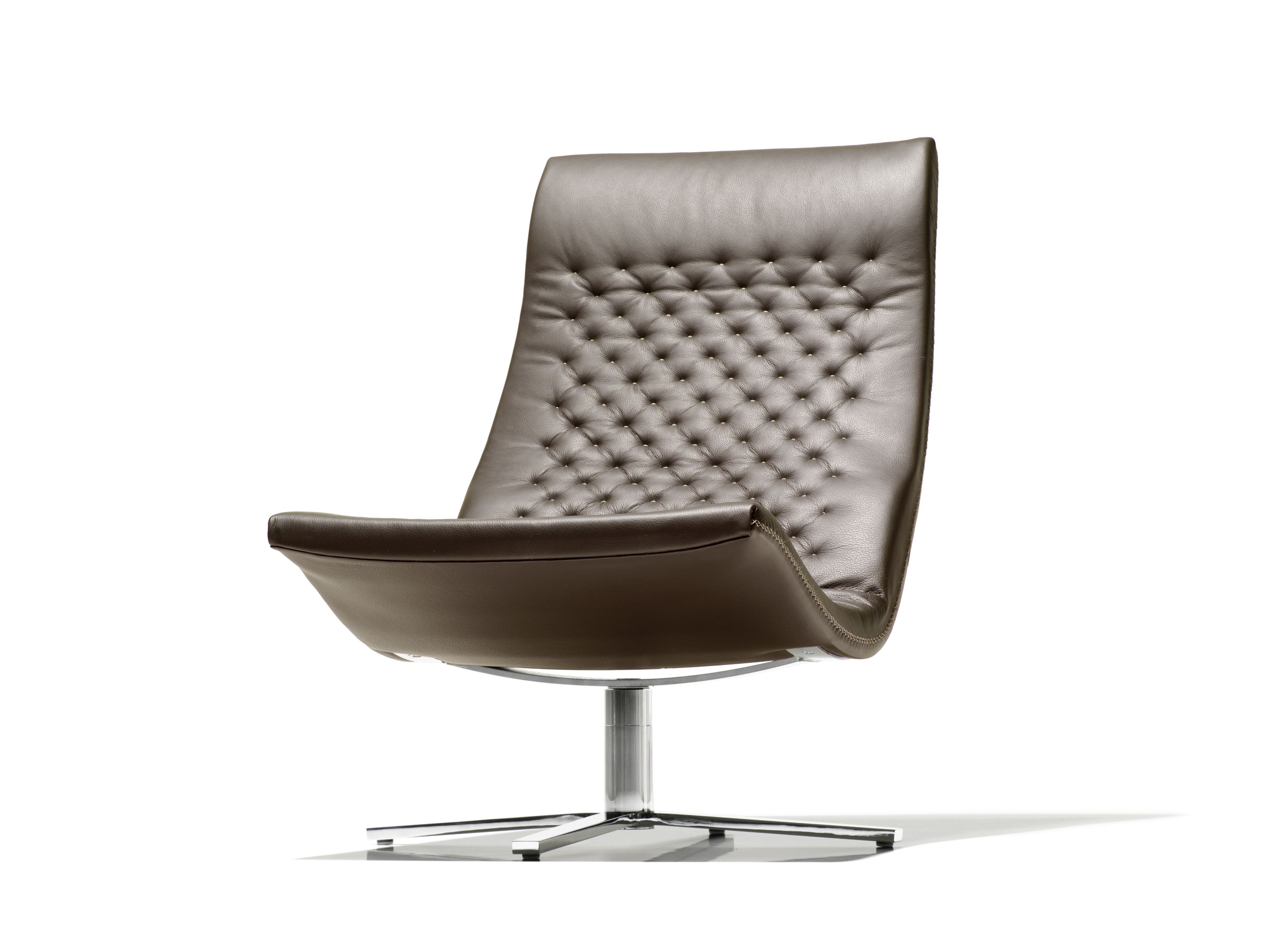 Вращающееся кресло с кожаными спицами de Sede DS-51 SLIM ARCH-00044774