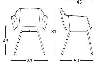 Real Piel Мягкое кресло с подлокотниками Nur sun-id-1400836 - Вид №7