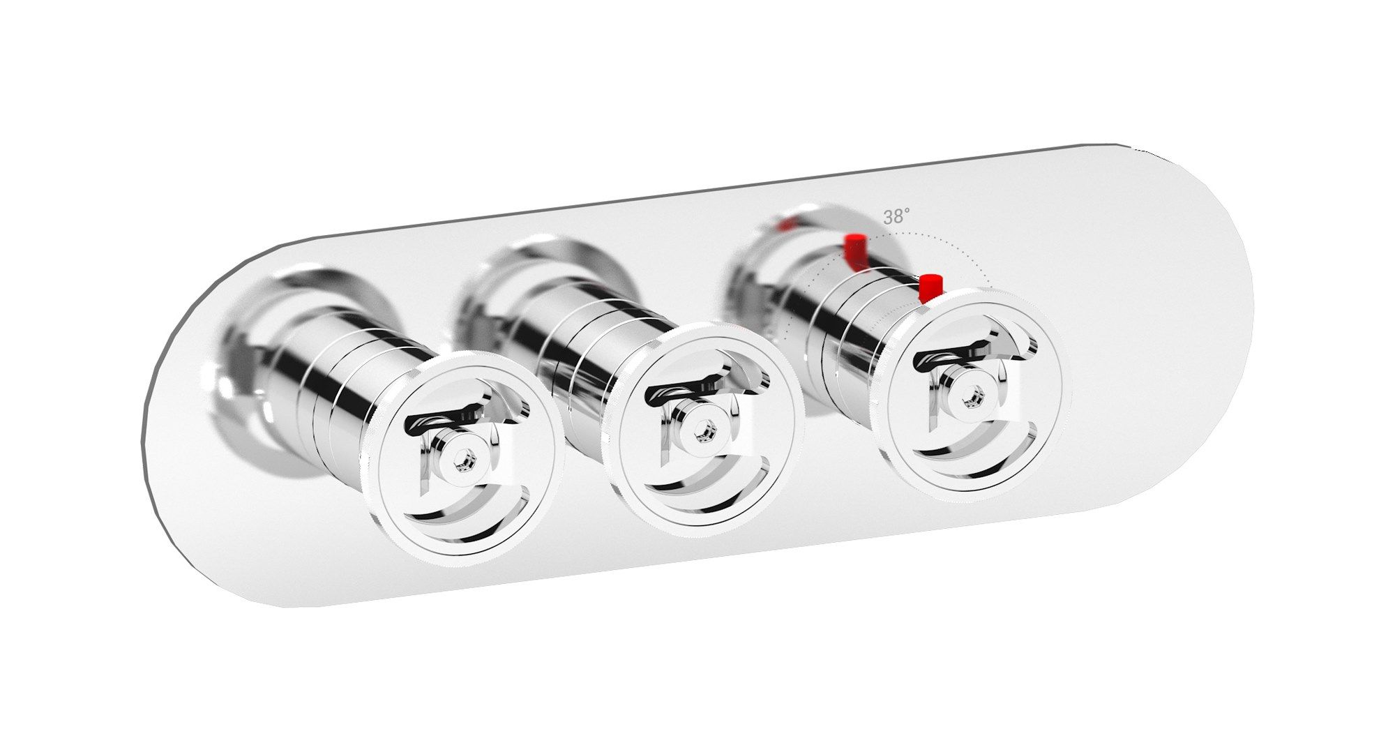 Термостатический смеситель для душа с 3 отверстиями IB AQUA - 2 WAYS EUA222 ARCH-00105632 - Вид №2