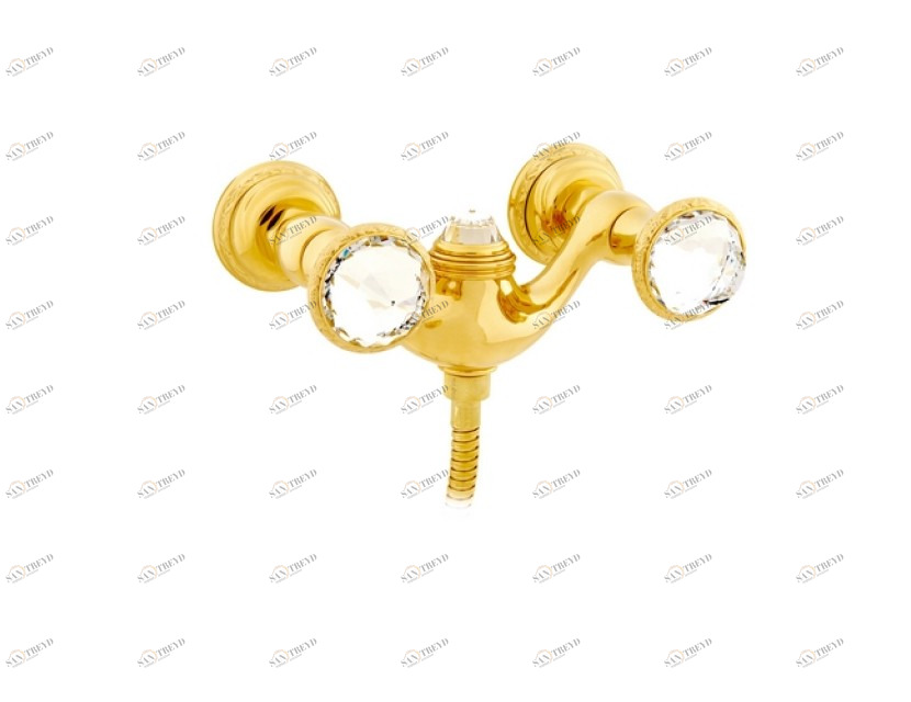 041219.S00.62 Смеситель для душа с кристаллами сваровски Сатин никель Mestre Austral