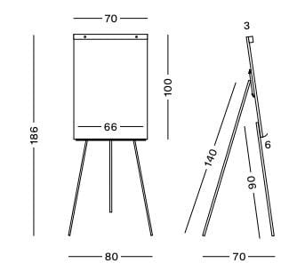 Металлическая магнитная офисная доска Made Design FLIPCHARTS ARCH-00104820 - Вид №6