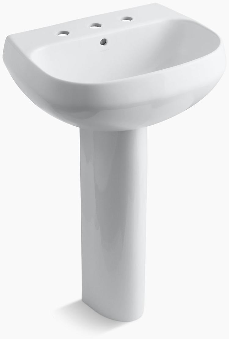 KOHLER Раковина на пьедестале Wellworth 8 шт. K-2293-8-47  - Вид №1