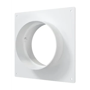Пластина настенная с соединителем для круглых воздуховодов Fonet D100 мм пластик