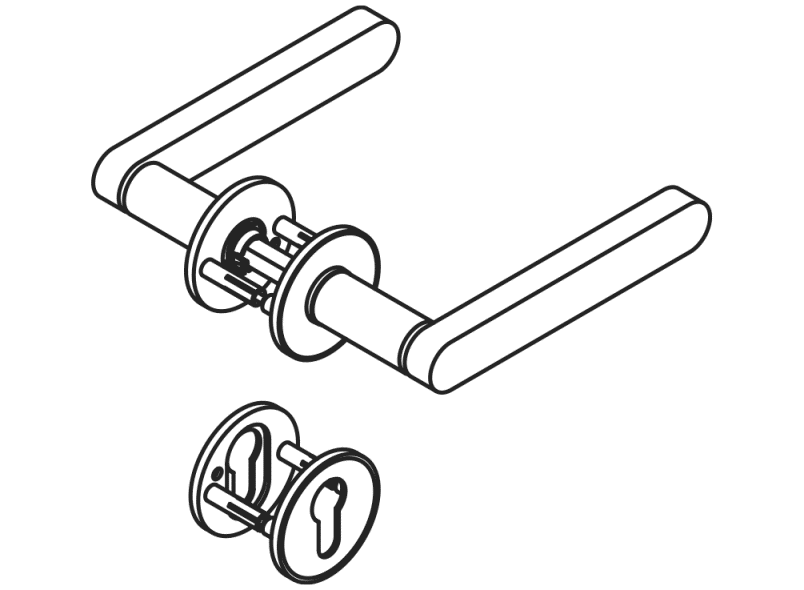 270XPIV11130 Комплект противопожарной защиты с розетками для ключей HEWI Neuheiten BB  - Вид №6