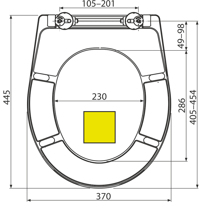 A604PISTACHIO Крышка сиденье для унитаза ALCAPLAST  - Вид №1