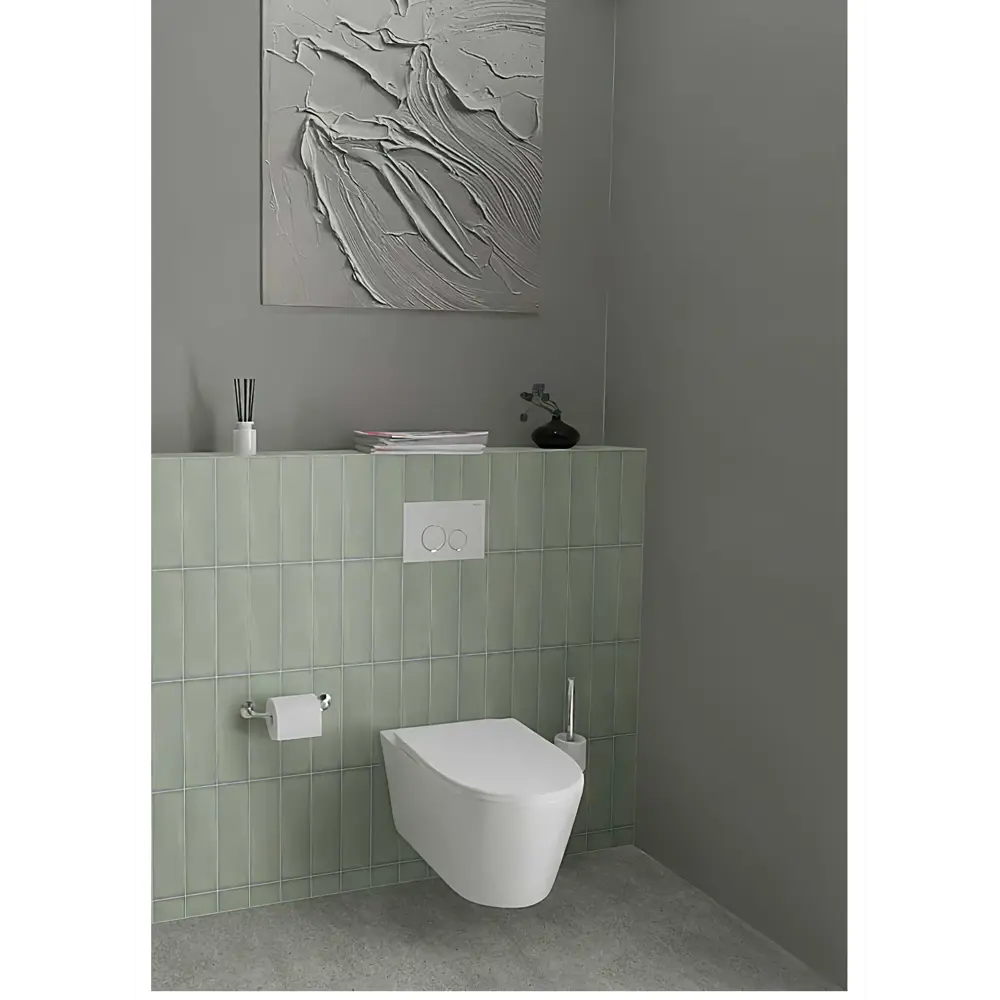 Унитаз подвесной Aquatek Оберон AQ1363W-00, безободковый, с сиденьем микролифт STLM-2125667 - Вид №7