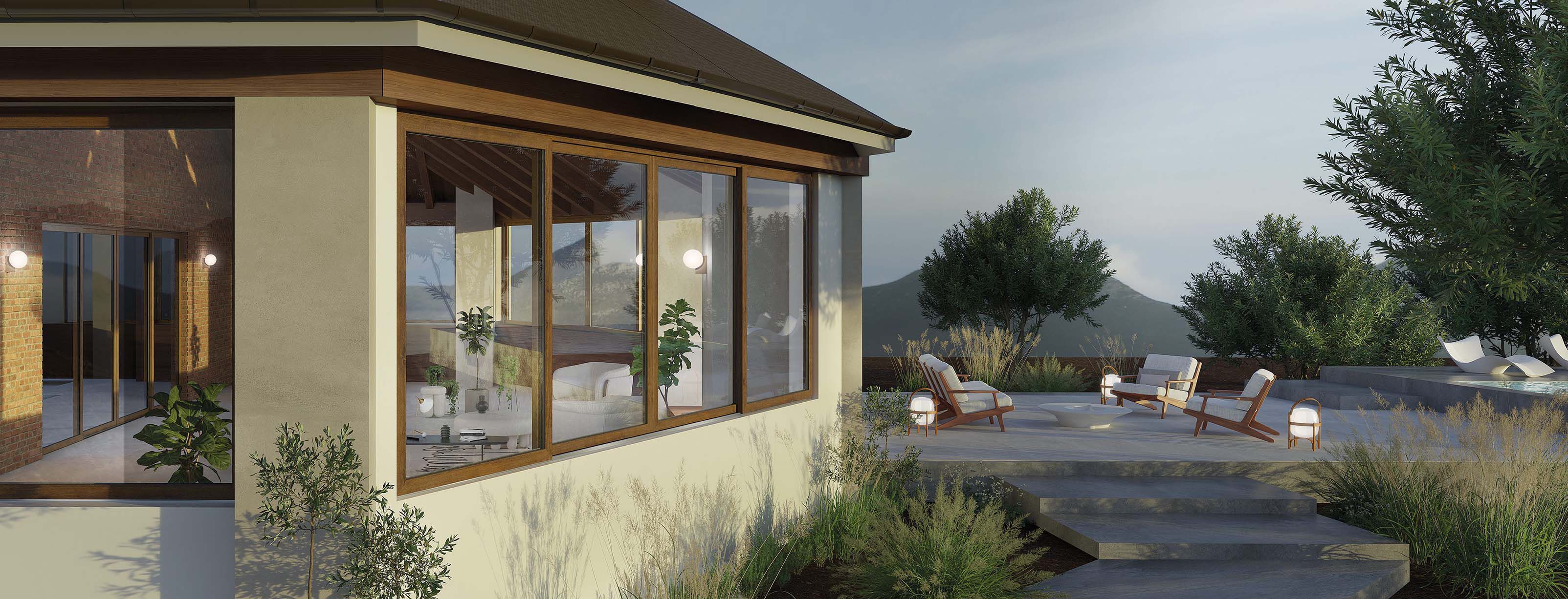 Раздвижные окна из ПВХ D&V Serramenti SOFTSLIDE ARCH-00143505 - Вид №5