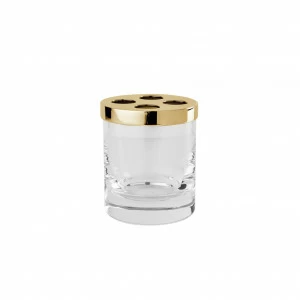FS06P-620 FS06P-620 Стакан для зубной щетки ГЛАДКИЙ КРИСТАЛЛИЧЕСКИЙ Cristal & Bronze CRISTALLIN LISSE
