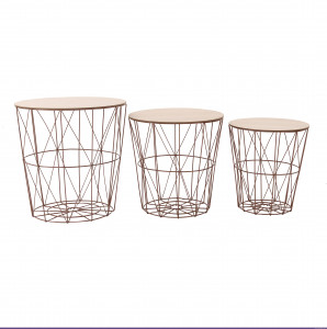 3850574.0004 Стол-корзина, набор из 3х TO4ROOMS