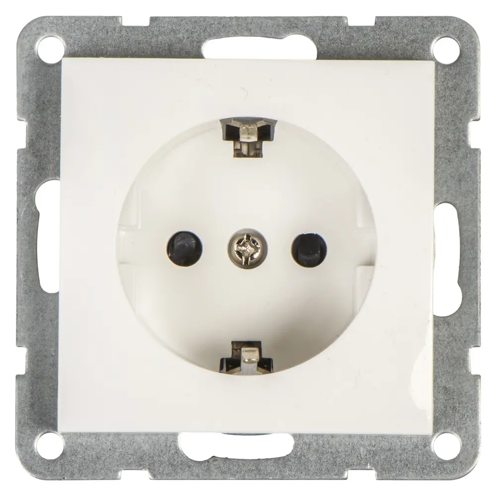 Розетка LK Studio LK60, с заземлением, защитные шторки, цвет белый STLM-2188857