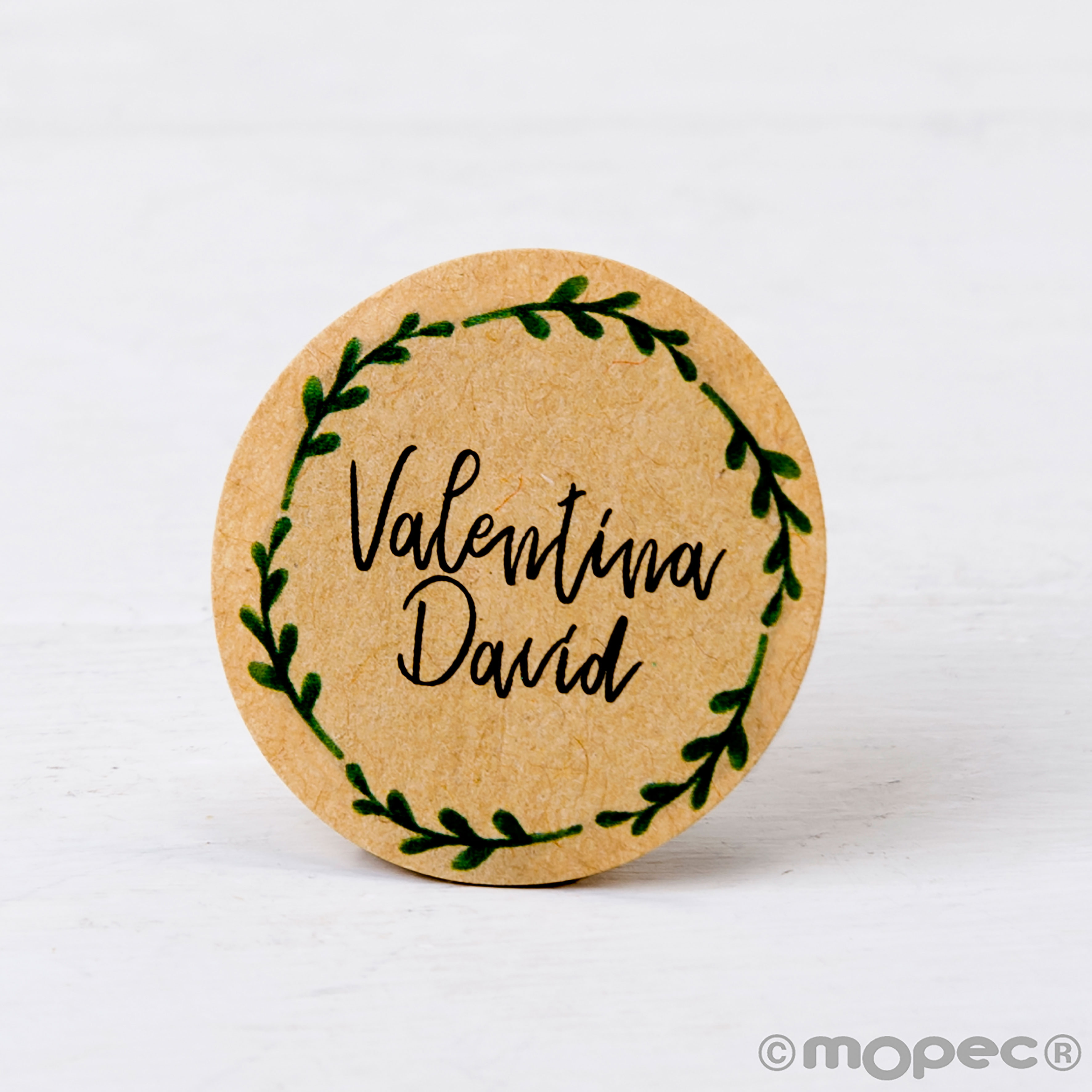 X443 PERS. 24 Индивидуальные крафт-стикеры 'филиалы короны' Dekoraniaevents Bodas 