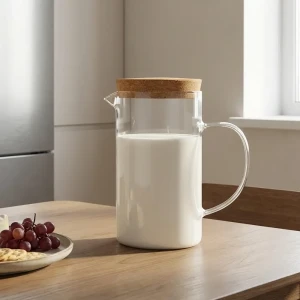 Кувшин 0.9 л Esprado Corteza с крышкой стекло цвет прозрачный