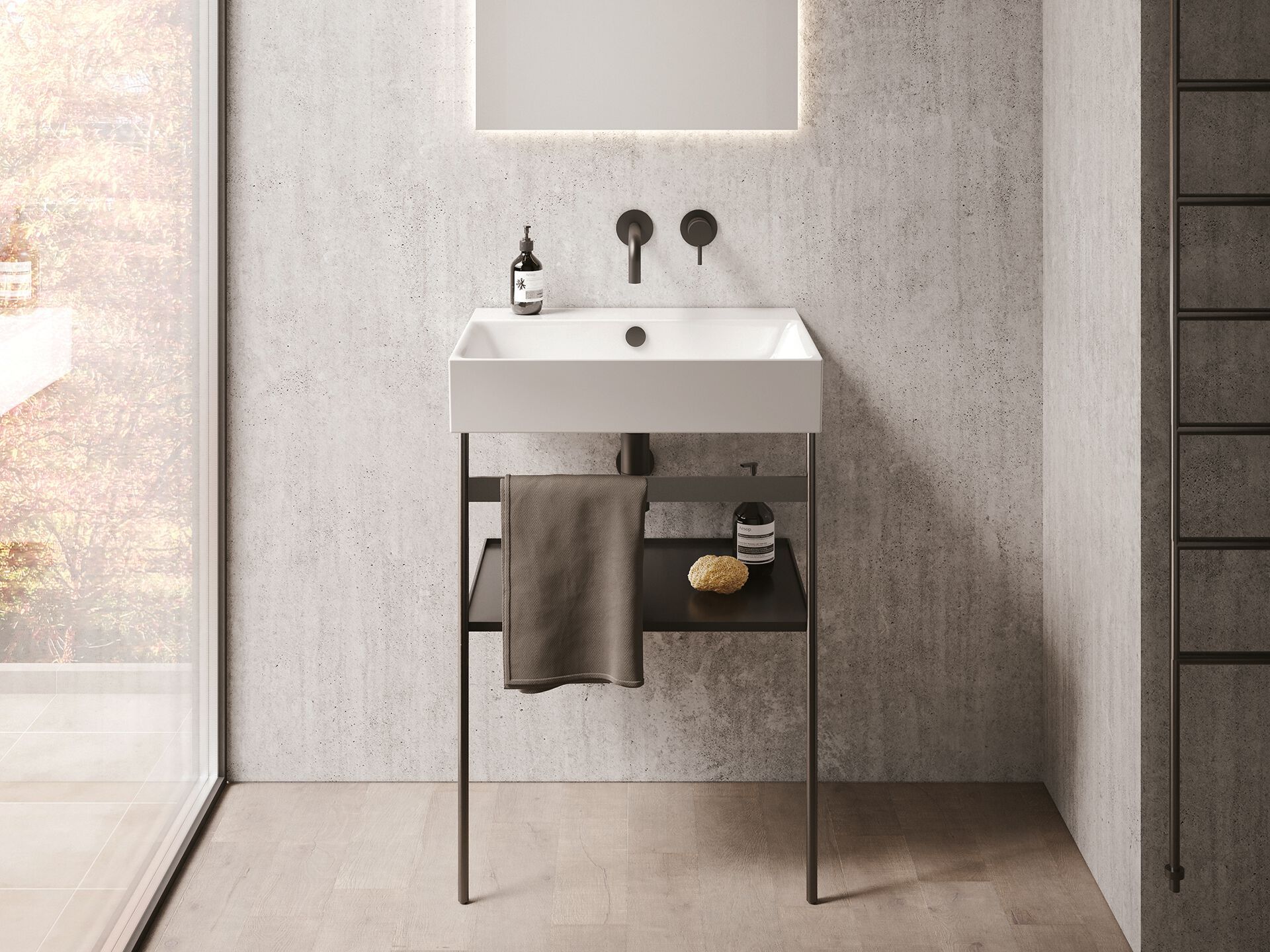 Металлическая напольная раковина CERAMICA CATALANO Consolle lavabo 80 ARCH-00082069 - Вид №3