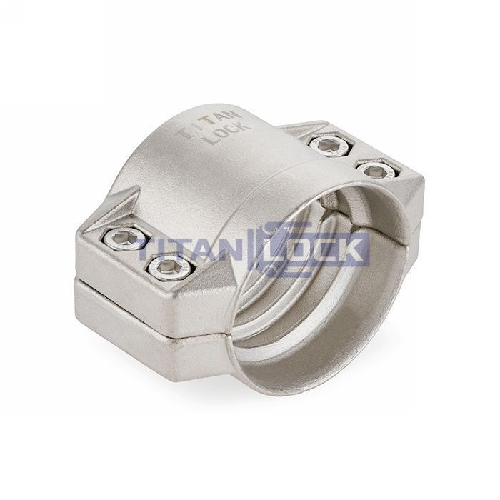Усиленный 4-х болтовый хомут, алюминий, TL25X6AL TITAN LOCK  - Вид №1