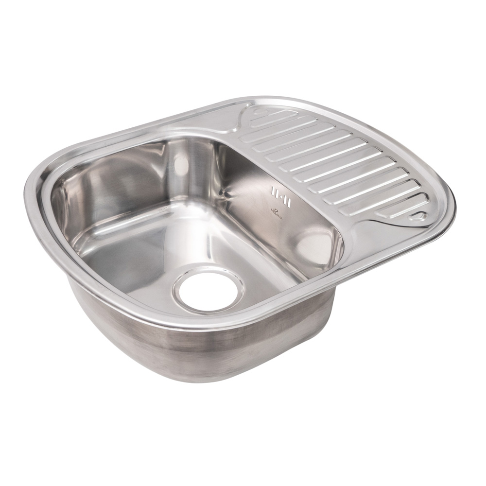 Мойка 6049 U MELANA 0,8/180 ИУ врезная овальная без сифона (215 ti *10) 215 ti (*10) - Вид №4