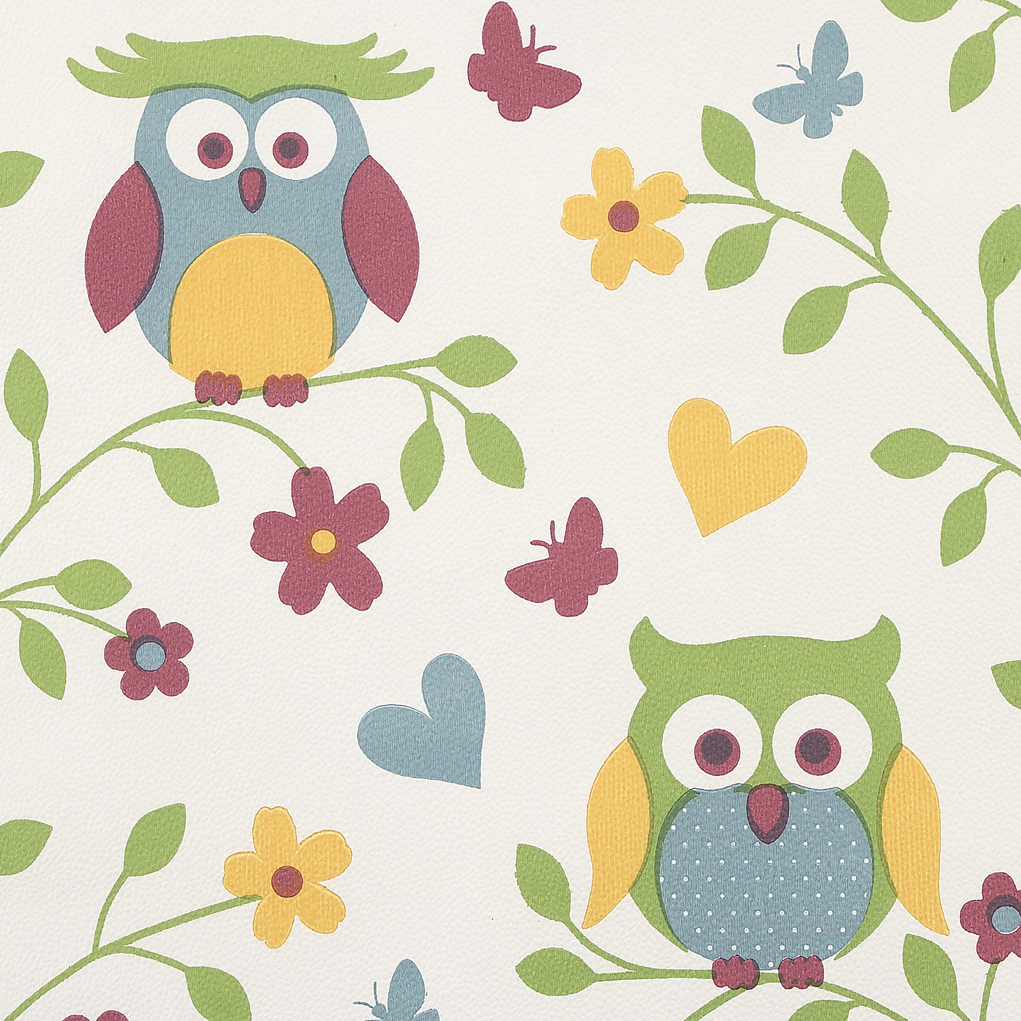 84421422 Обои бумажные Брянские обои голубые 0.53 м С6БР Совы Santreyd  - Вид №1