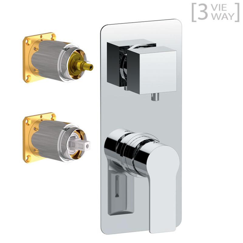 RX612D3KB Смеситель для душа DANIEL RUBINETTERIE Reflex - Вид №2