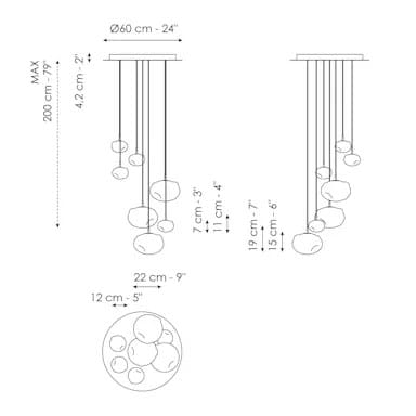 Подвесной светильник из дутого стекла BONALDO Pepita ARCH-00073265 - Вид №8