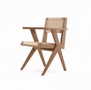 KARPENTER Стул из тика и веревки с подлокотниками Tribute Tb08-t