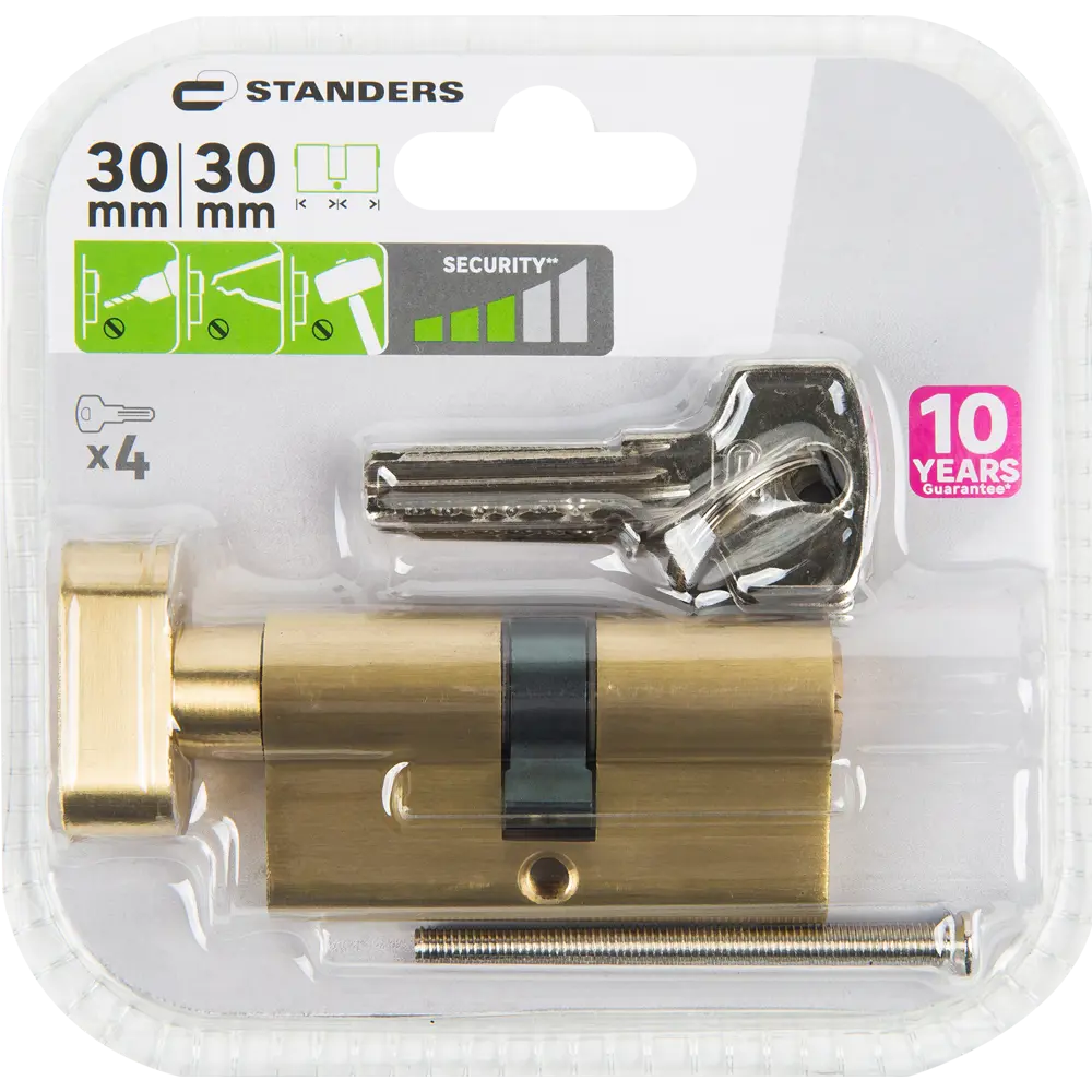 Цилиндр дверной Standers TTBL1-3030NB с защитой от взлома 82625297 STLM-0032180 - Вид №4