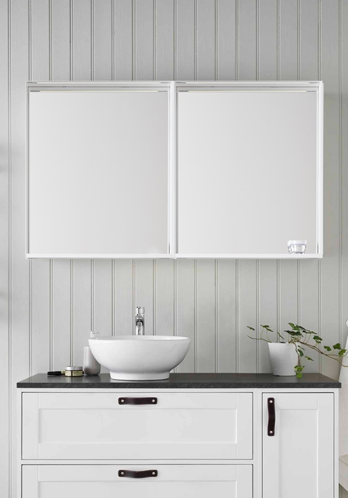 1561152 Зеркало Eden 1200 2X600 Белое Hafa 