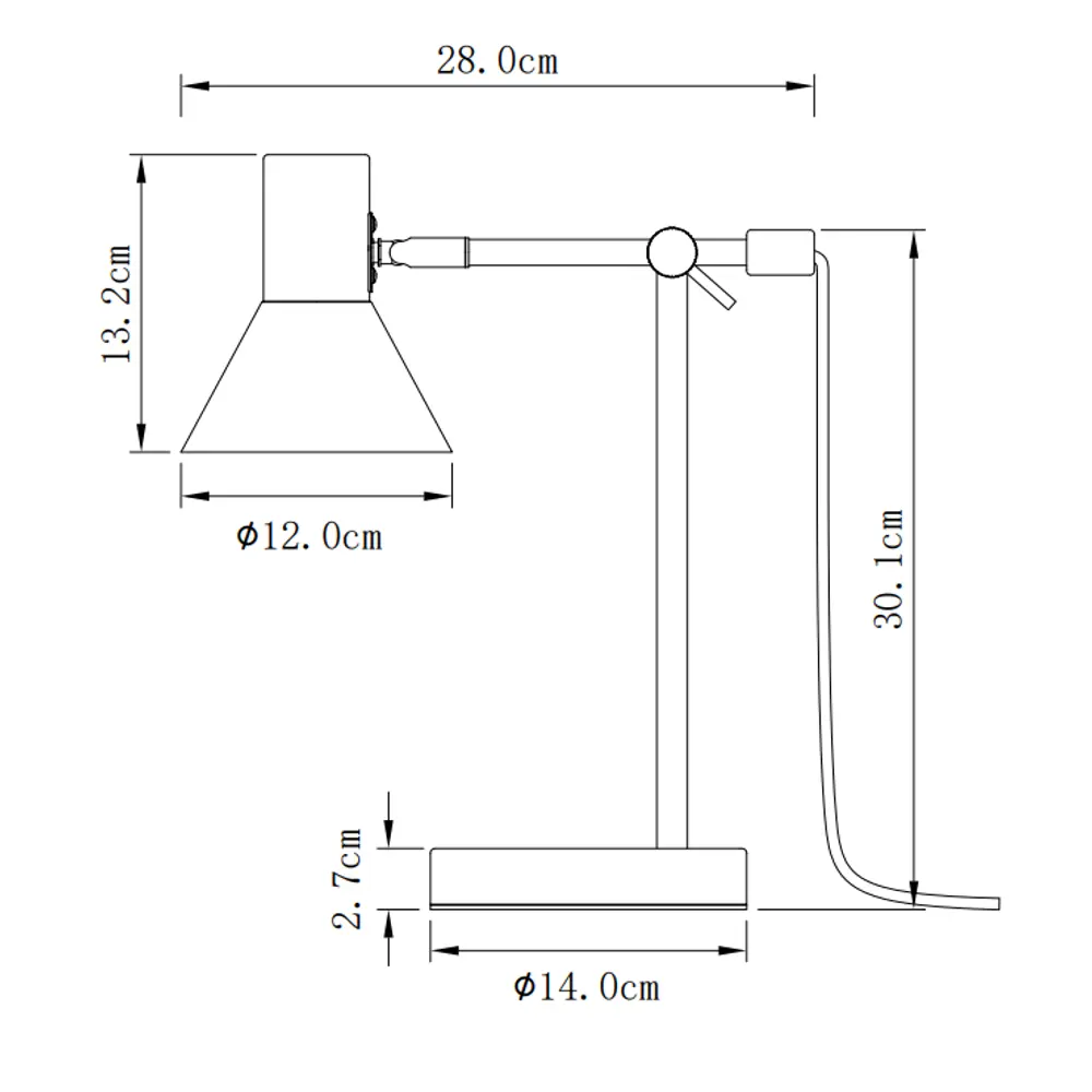 Настольная лампа CAMELION KD-445 C02 с регулируемым плафоном 89387935 STLM-1321662 - Вид №10