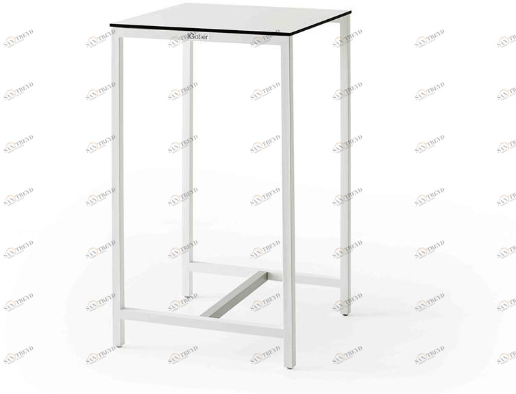 GABER Высокий квадратный стол из compactop® Claro slim sun-id-1476415