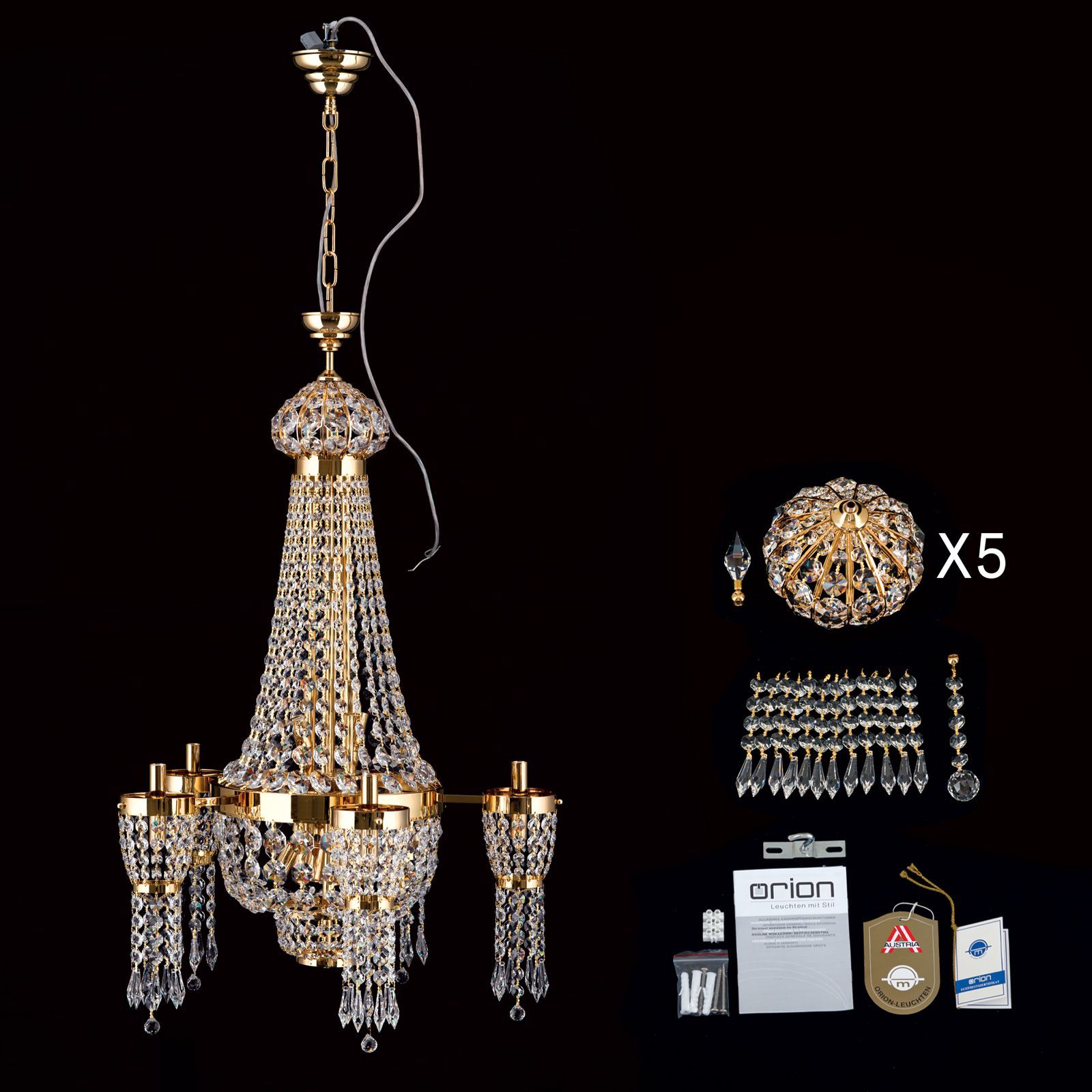 Люстра с кристаллами Orion Oriental ARCH-00023933 - Вид №4