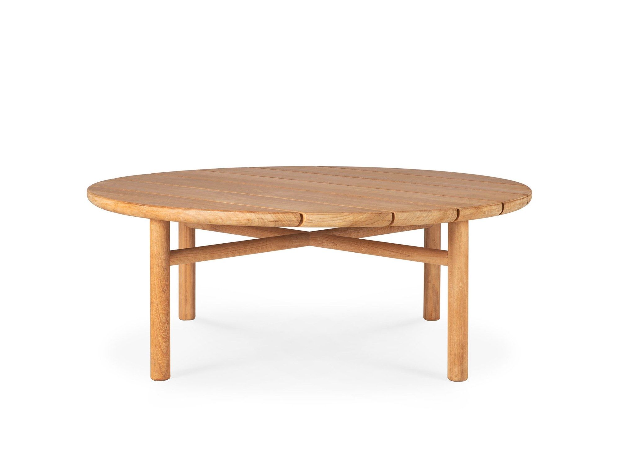 Круглый низкий столик из тикового дерева Ethnicraft TEAK QUATRO OUTDOOR ARCH-00129678 - Вид №10