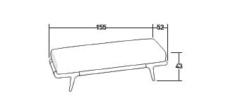 Мягкая скамья Flou Гауди ARCH-00043320 - Вид №4