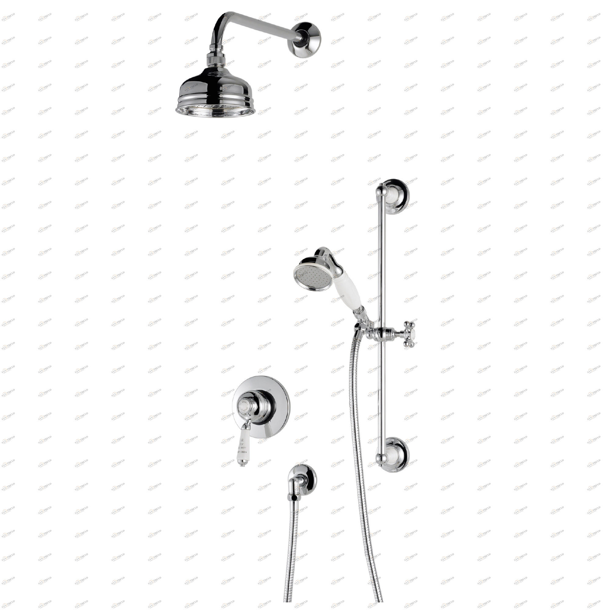 Traditional bathrooms Смеситель для душа с поперечной ручкой ЛОНДОН Tbmskit1.con.ag 