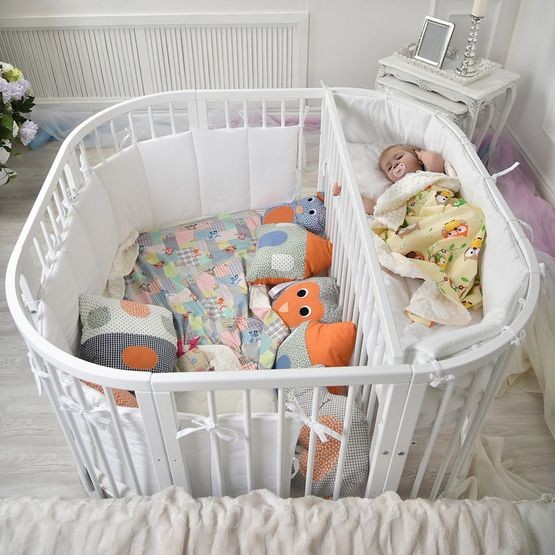 Манеж двухместная кроватка PlayPen 3 в 1 серии Limited (без матрасов) COMFORTBABY  00-3949429 Разноцветный;белый Santreyd  - Вид №9