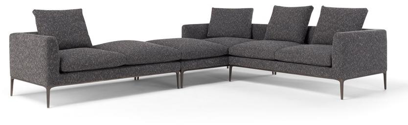 AMURA Модульный угловой диван из ткани Leonard Am024.122+123+022 - Вид №1
