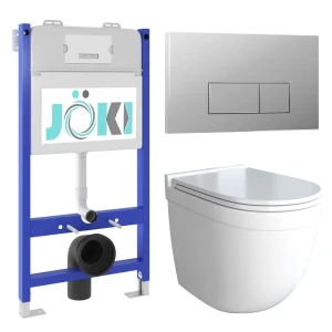 91736701 Комплект инсталляция с унитазом Joki JKS601033202CH цвет белый STLM-1400161