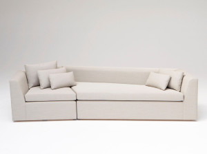 3-местный модульный тканевый линейный диван