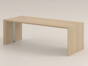 FANTONI Прямоугольный рабочий стол с системой управления кабелями Multipliceo F63dk101