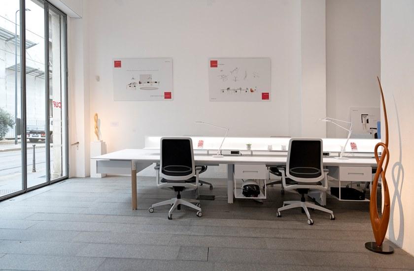 CUF Milano Скамья со звукопоглощающими панелями и центральной полкой Seventy seven sun-id-1462137 - Вид №6