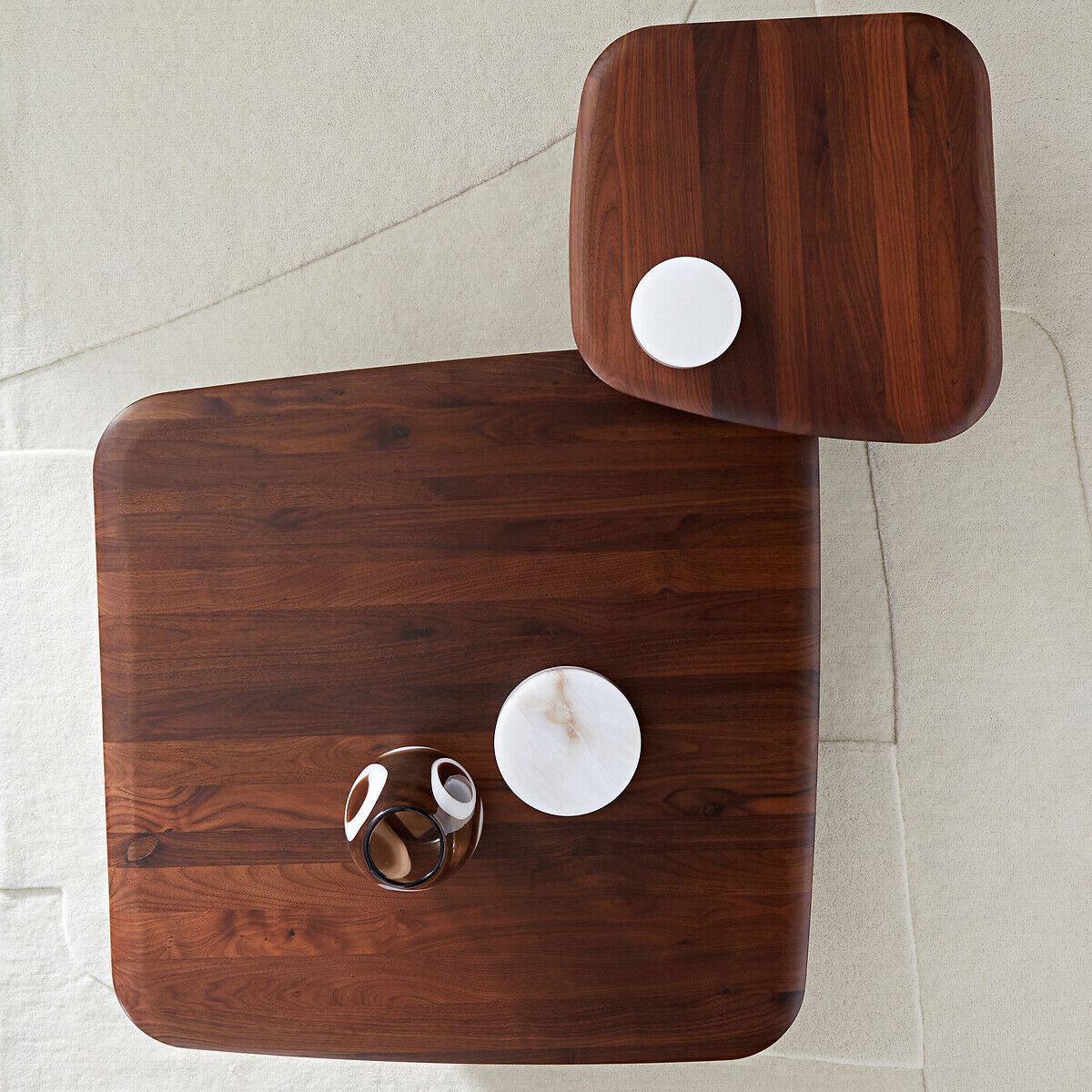 Низкий квадратный журнальный столик из грецкого ореха AMPM Iloss ARCH-00096934 - Вид №6